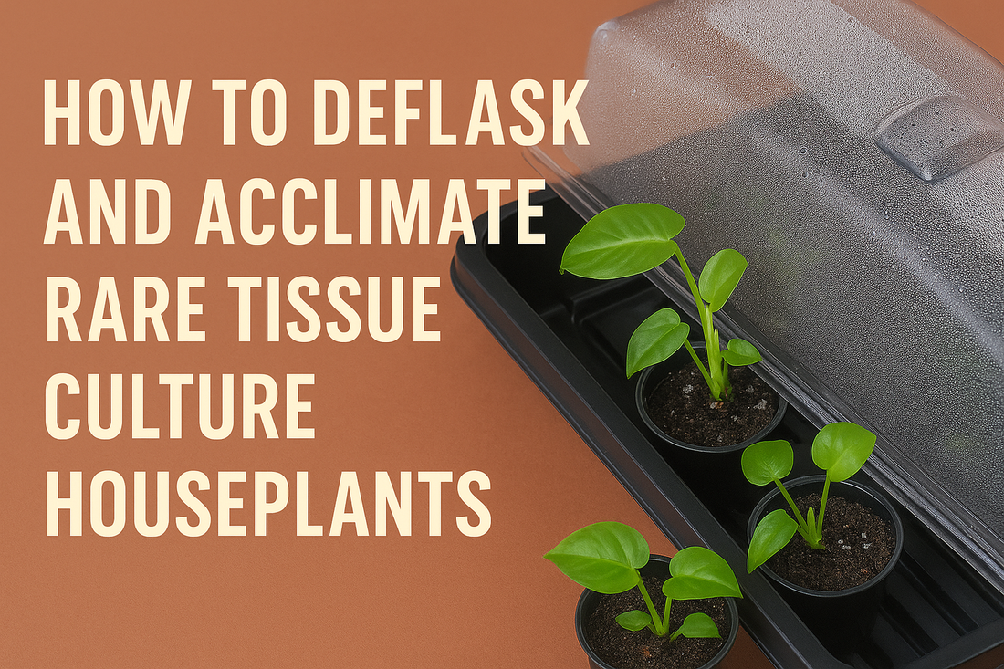 How to Deflask and Acclimate Rare Tissue Culture Houseplants